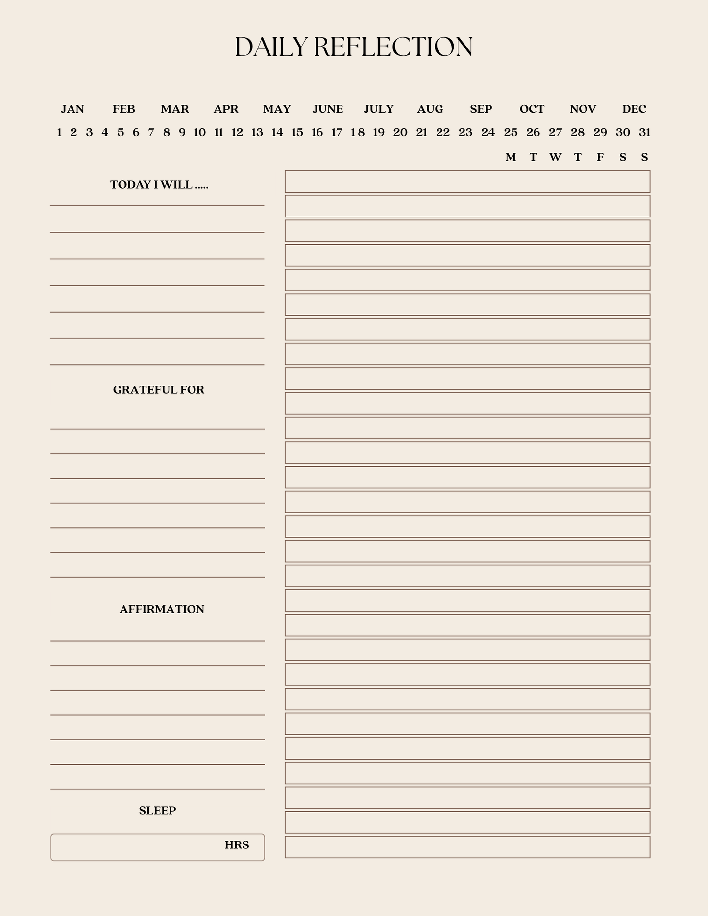 Free Daily Reflection Journal - LMS Designz