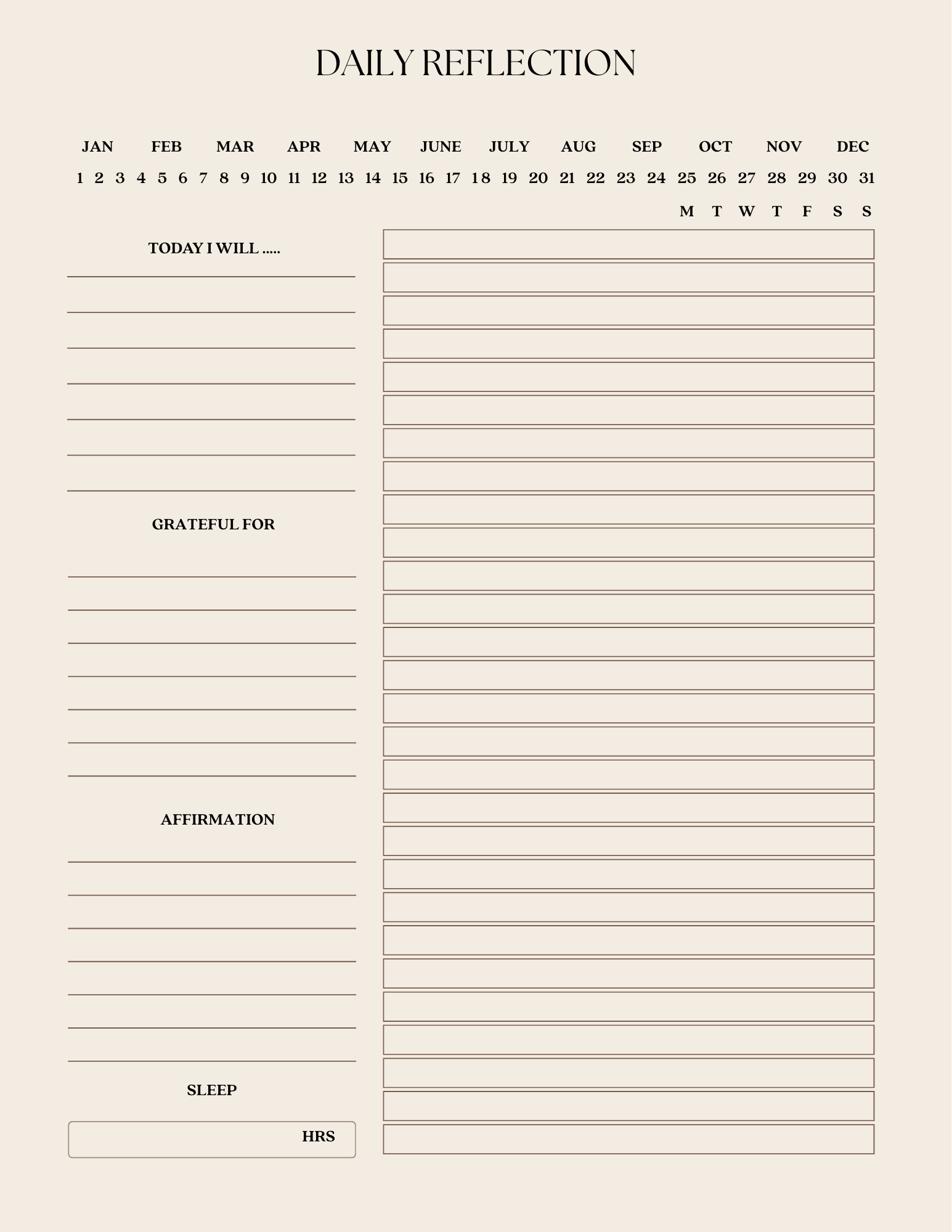Free Daily Reflection Journal - LMS Designz