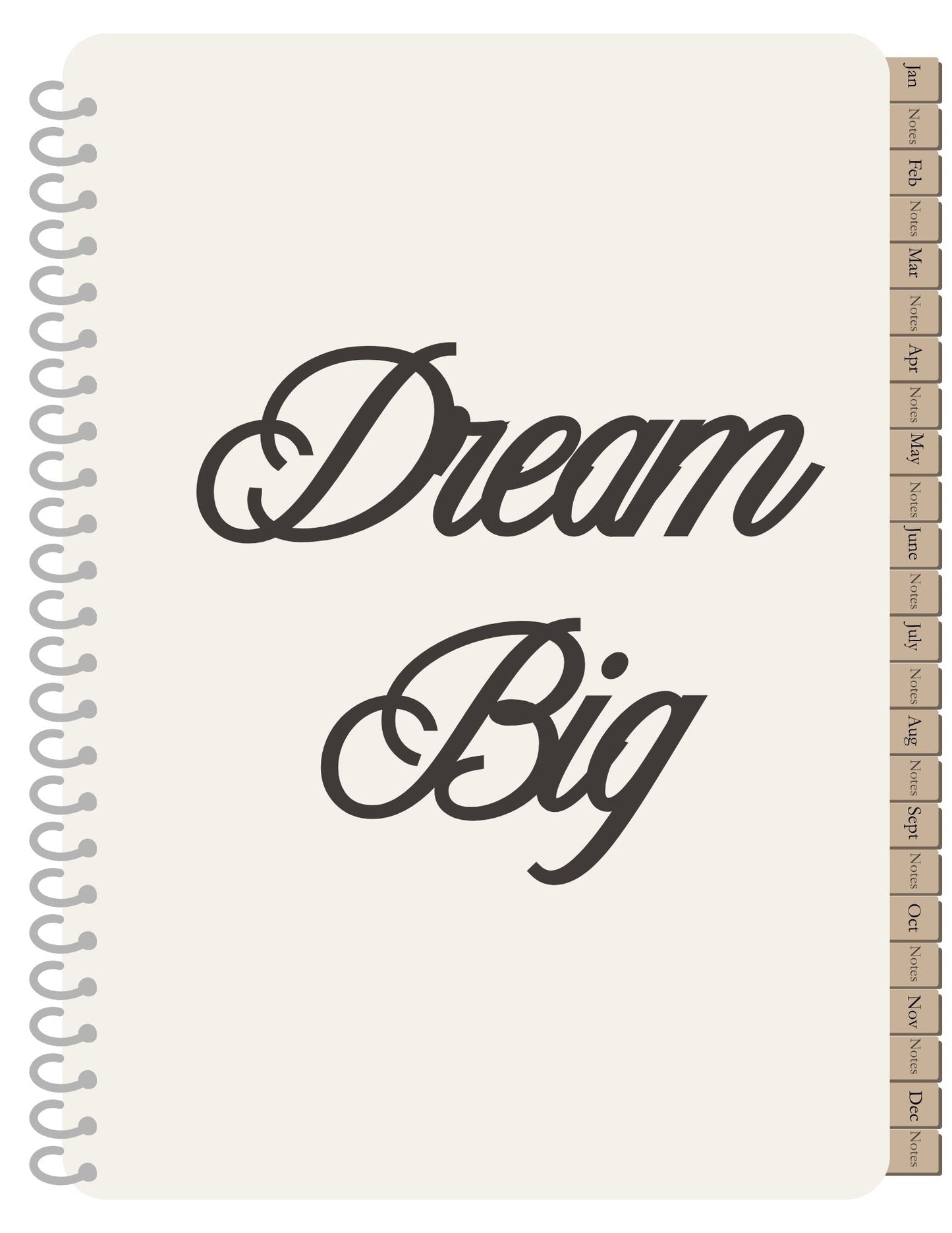 LMS Designz Dream Big beige welcome page