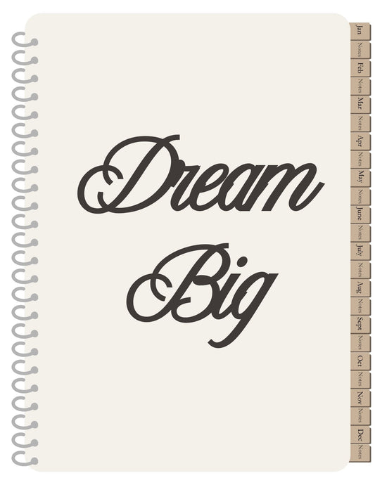 LMS Designz Dream Big beige welcome page