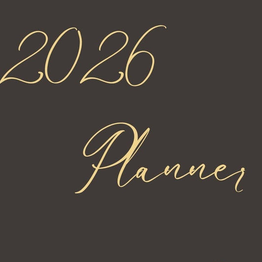 LMS Designz 2026 Dream Planner - dark brown cover page