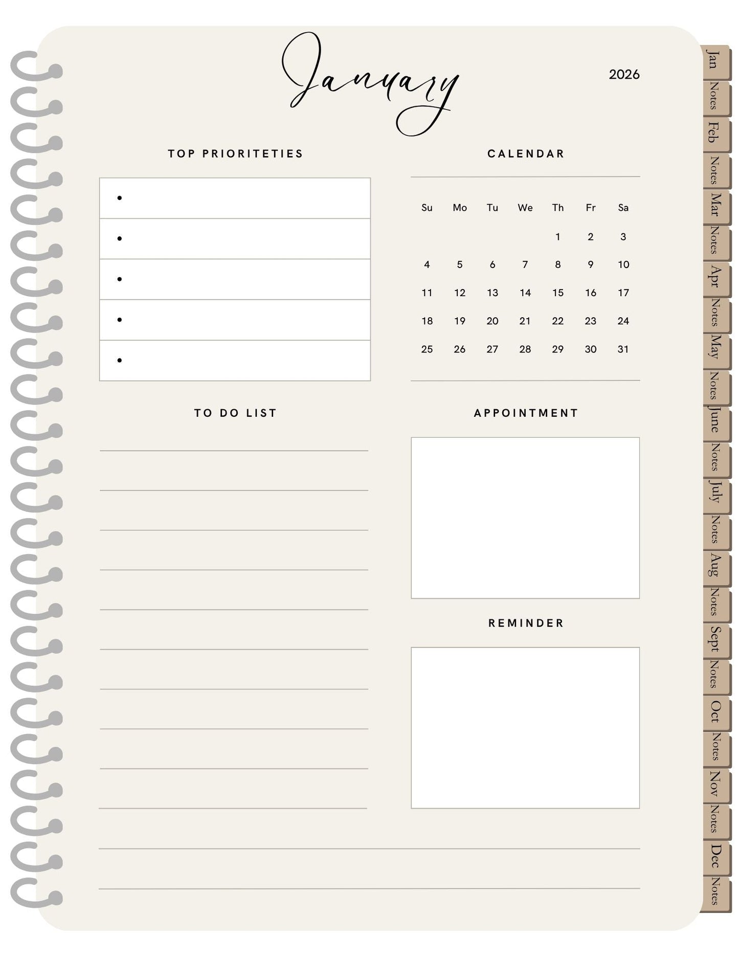 LMS Designz 2026 Sophistication Planner - LMS Designz